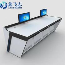 Xin Feizhi Dual Link Monitoring Operation Table Triplex Property Room Monitoring Desk Dispatching Desk Electroencephalwork Bench