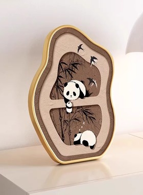 《古风祥聚》中古风客厅桌面摆件装饰画小众艺术卧室床头摆台画