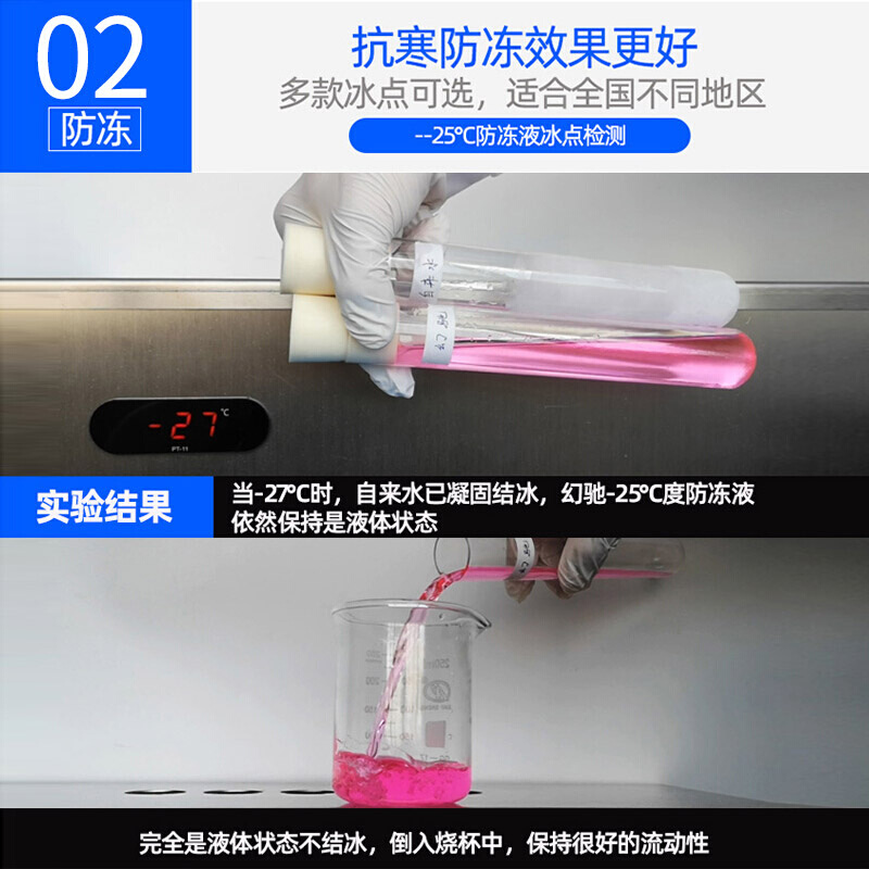 幻驰液冷却液冷冻水箱四季长效发动机小汽车绿色红宝通用型防冻液