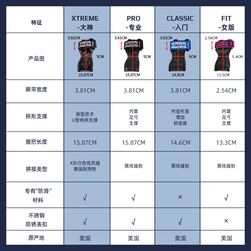 Versa Gripps Pro硬拉助力带健身护腕护掌男举重引体向上划船训练
