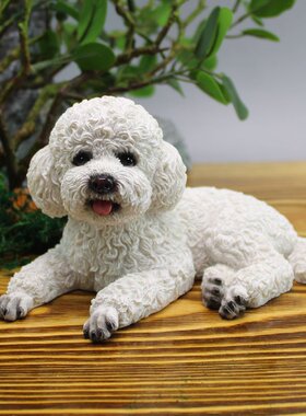 P1L汽车摆件新款小狗模型车内中控台装饰车载仿真狗男女高挡品泰