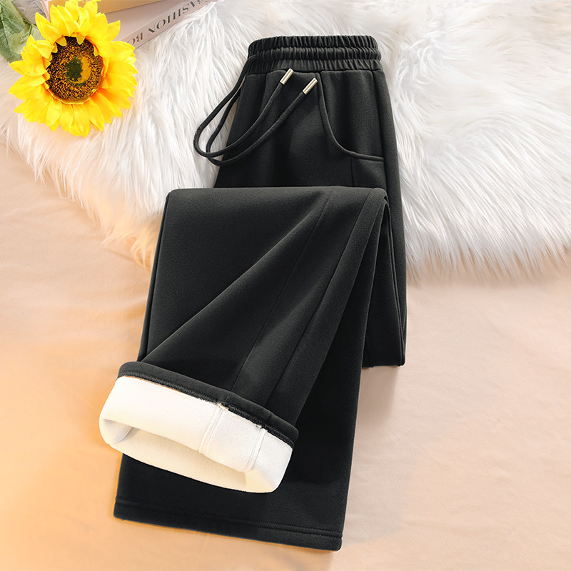 真维斯休闲裤子女秋冬2025新款女士加绒加厚直筒宽松保暖阔腿裤A,淘宝优惠券,粉丝福利购,淘宝优惠卷