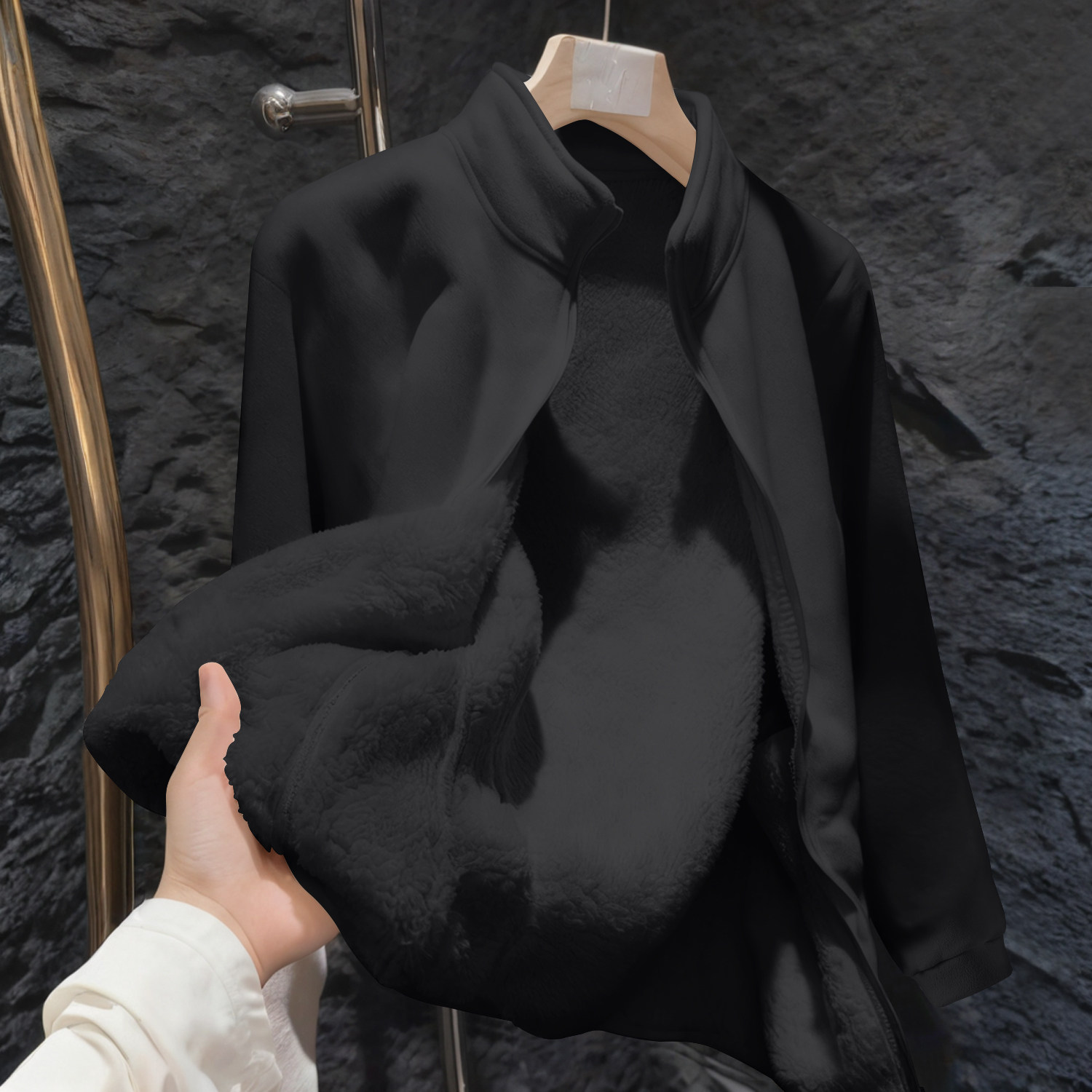 真维斯粉色加绒外套女2025新款秋冬季爆款小个子摇粒绒内胆女A,淘宝优惠券,粉丝福利购,淘宝优惠卷