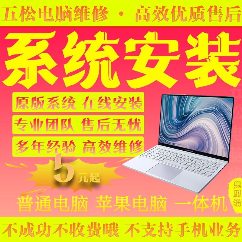 电脑远程重装系统在线安win10/11/7/8笔记本一体虚拟机维修苹果双 - 图1