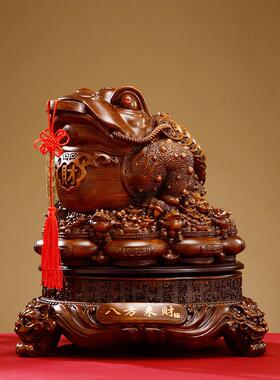 八方来财金蟾摆件招财客厅办公室公司前台蟾蜍装饰品店铺开业送礼