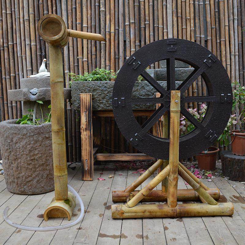 假山鱼池缸庭院盆景竹子筒摆件流水循环出水竹排花园装饰造景,淘宝优惠券,粉丝福利购,淘宝优惠卷