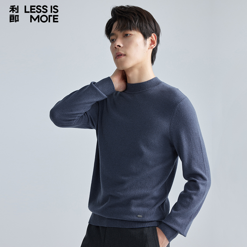 【可机洗羊毛衫】利郎奥莱毛衣2025冬新款保暖针织羊毛衫A4DMS001 - 图1