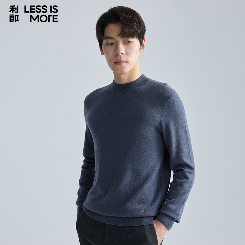 【可机洗羊毛衫】利郎奥莱毛衣2025冬新款保暖针织羊毛衫A4DMS001 - 图0