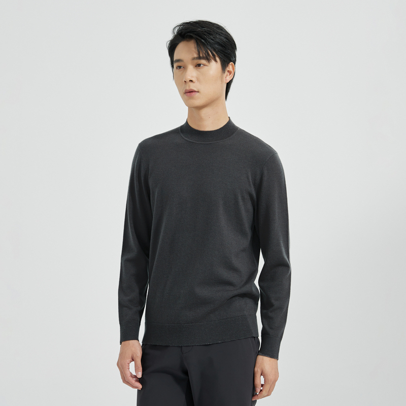 【可机洗羊毛衫】利郎奥莱毛衣2025冬季新款保暖针织毛衫A4DMS901 - 图0