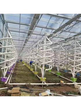 无土草莓栽培槽螺旋立体栽培柱观光餐厅绿化工程温室蔬菜种植槽果