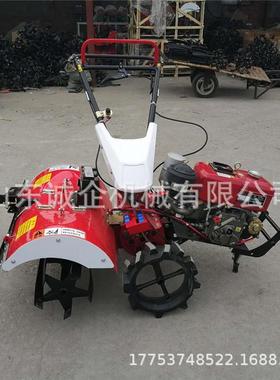 四驱微耕机自走式农用旋耕机汽柴油果园松土耕地机