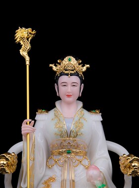 玉帝王母像玉皇大k帝王母娘娘神像瑶池金母家居桌面汉白玉雕像摆
