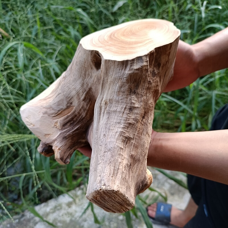 太行崖柏底座红白料茶盘茶台玉石紫砂壶垫文玩摆件装饰根雕木雕-图1