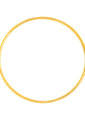 里外一色越南沙金不掉色泥鳅背2mm极细素圈手镯古法光面叠戴镯子