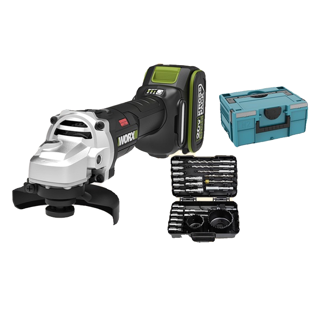 Wax WU806 brushless lithium battery angle grinder multi-function polishing, cutting, grinding and charging 20V tool WU805