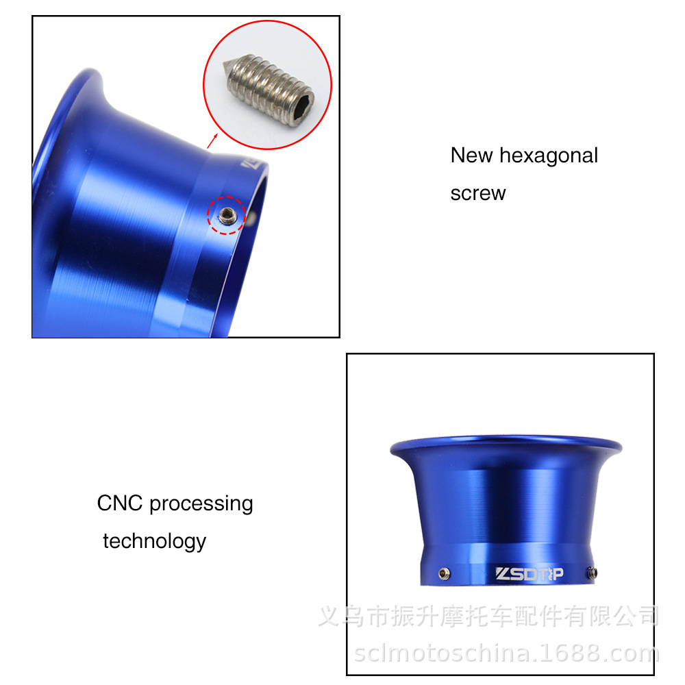 KEIHIN PWK21 24 26 28 30化油器CNC喇叭口50mm集风杯KOSO带网OKO - 图2