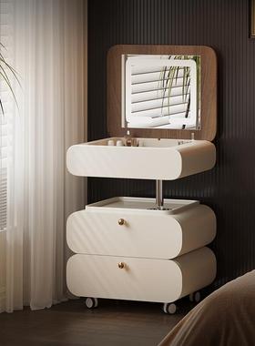 梦鹿A2可移动升降翻盖小型梳妆台小户型次卧室法式功能化妆桌子