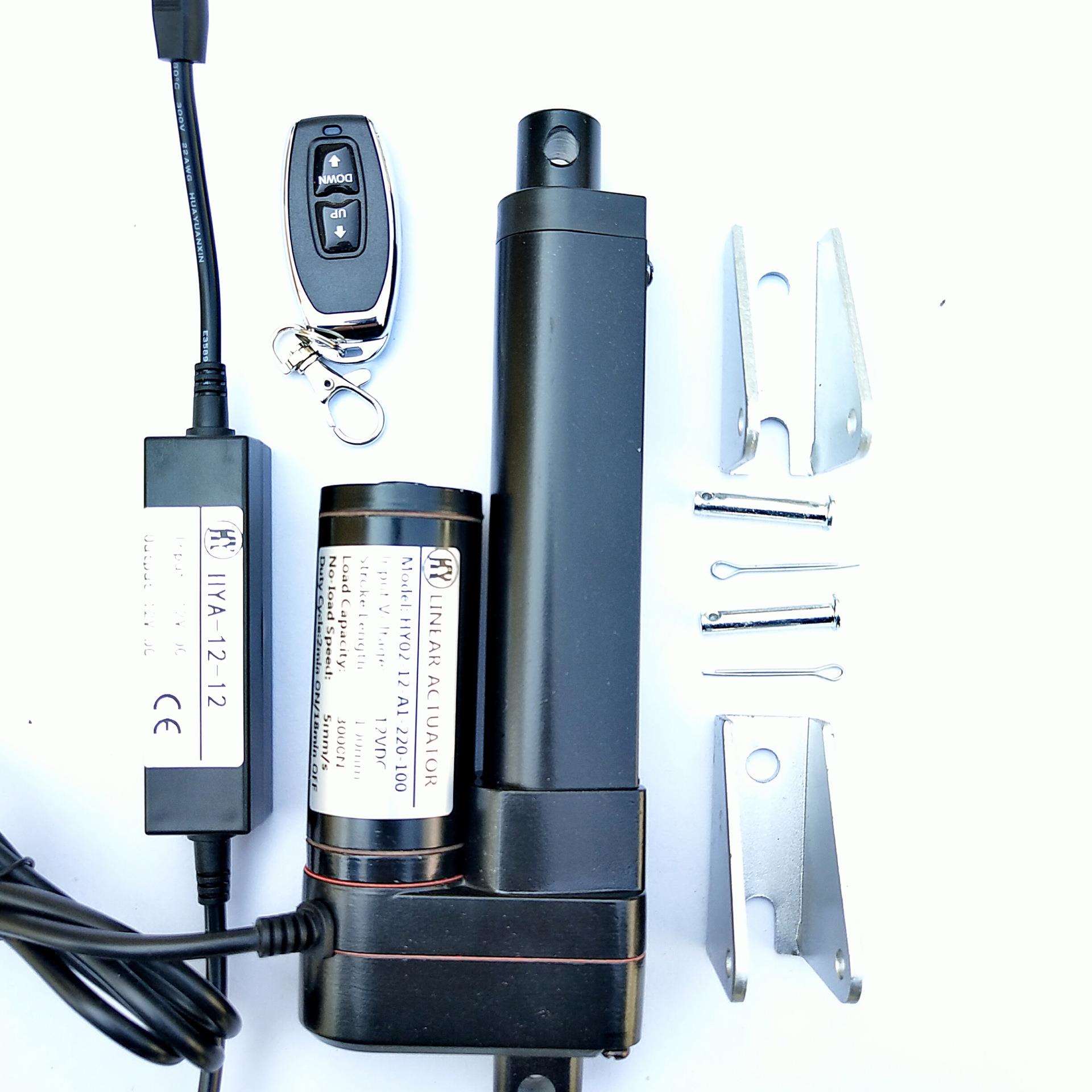 HY02厂家推力型工业多功能伸缩杆微型直线直流电机电动推杆 - 图0