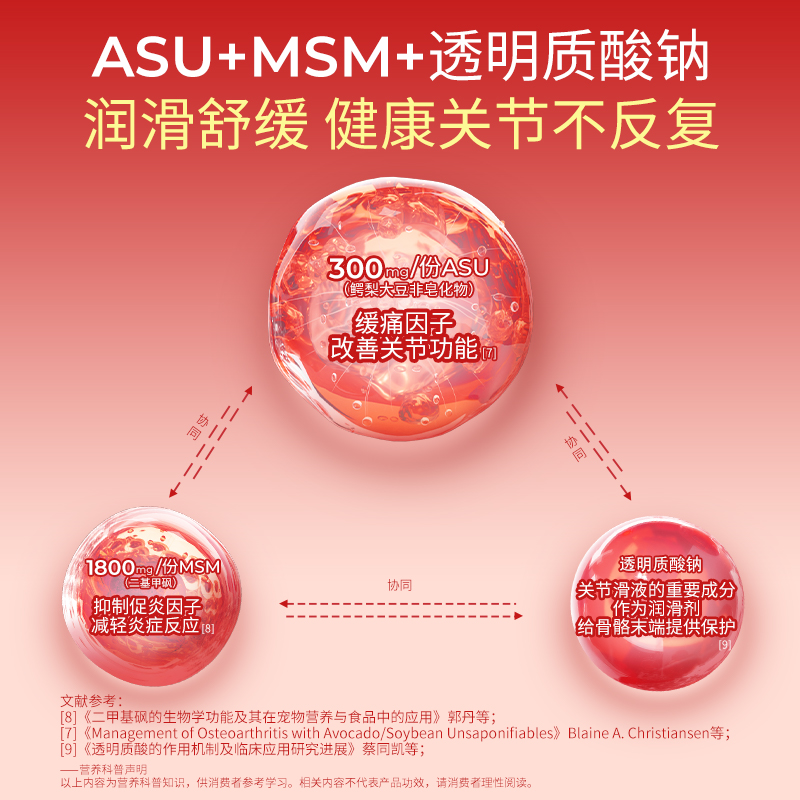【两瓶装】诺特兰德氨糖片骨胶原氨基葡萄糖维D加钙片软骨素关节