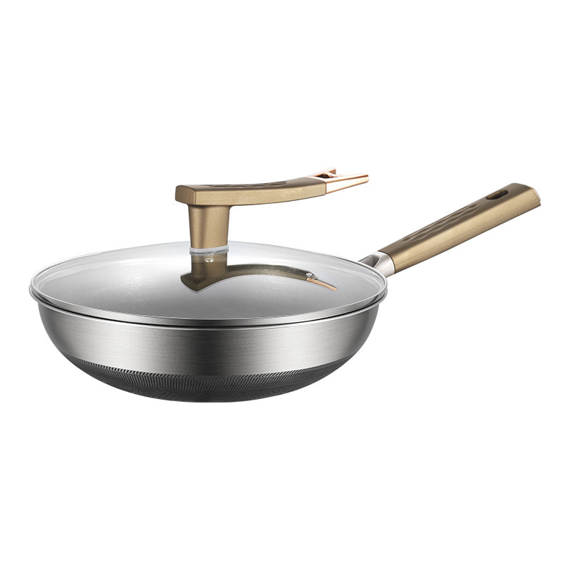 双面真钛炒锅无涂层不粘锅炒菜锅家用电磁炉燃气用316L不锈钢钛锅,淘宝优惠券,粉丝福利购,淘宝优惠卷