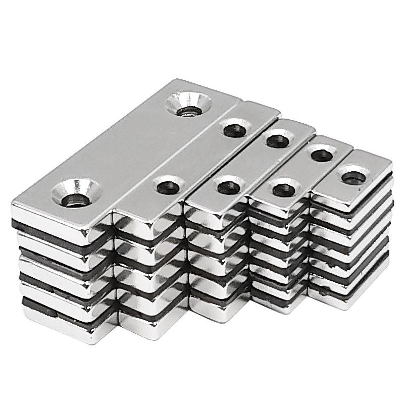 强力磁铁长方形带孔强磁高强度钕铁硼条形吸铁石贴片螺丝磁石磁块,淘宝优惠券,粉丝福利购,淘宝优惠卷