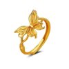 Misty filigree colorful butterfly ring for women