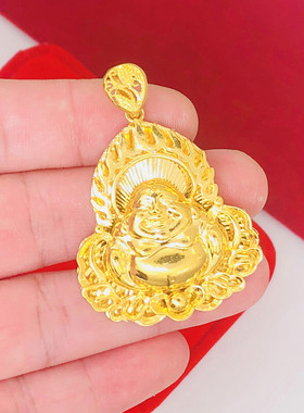 越南沙金吊坠女铜镀金假