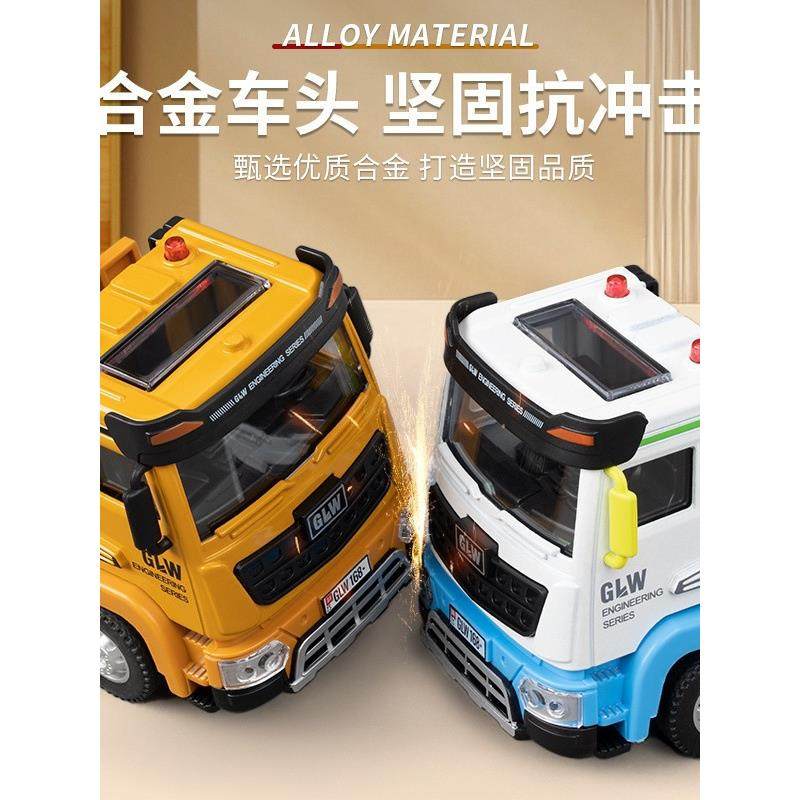 超大号合金拖车玩具儿童工程车汽车运输车套装男孩平板运输车模型,淘宝优惠券,粉丝福利购,淘宝优惠卷