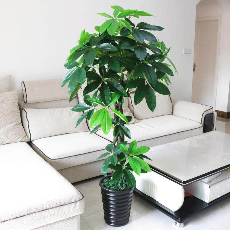 假树叶树发财树植物落地盆栽大型客厅盆景假花塑料花装饰绿植,淘宝优惠券,粉丝福利购,淘宝优惠卷