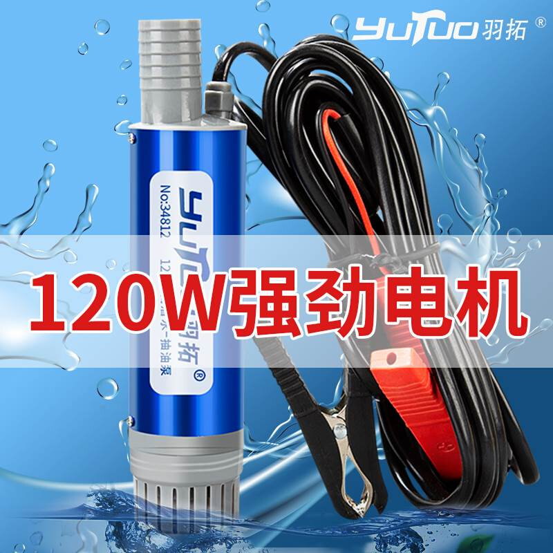 羽拓电动抽油泵12v24伏220柴油自吸式油抽小型吸油器抽油神器通用 - 图0