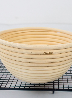 三能圆形发酵篮碗SN4513 椭圆欧面包印纹藤篮 欧包发酵模烘焙工具