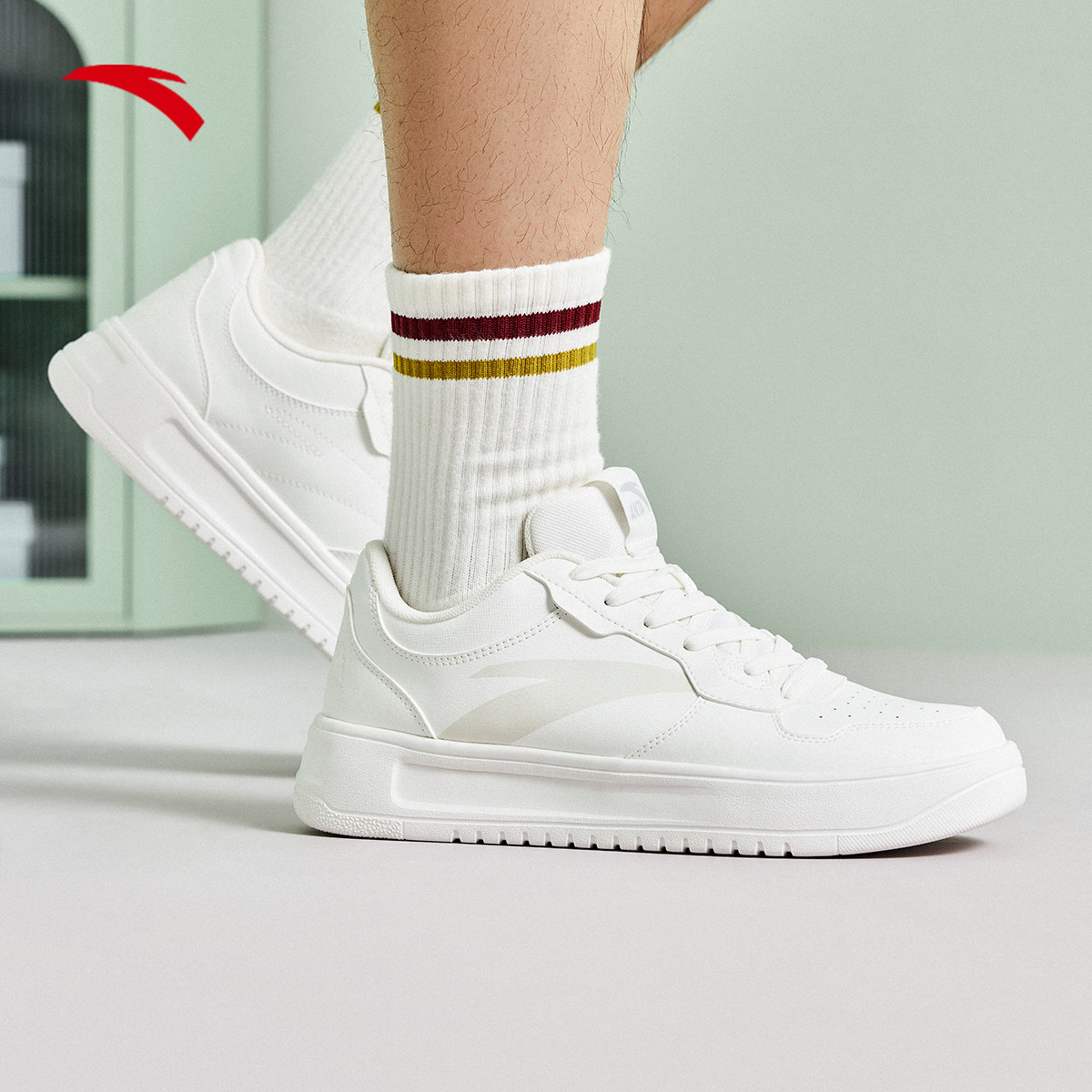 安踏板鞋男鞋官方2025新款夏季学生百搭厚底增高复古运动鞋休闲鞋,淘宝优惠券,粉丝福利购,淘宝优惠卷