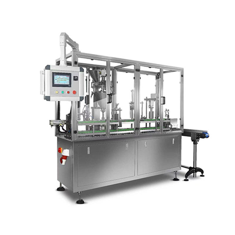 水平咖啡胶囊罐装机直线式面膜粉塑杯机 益生菌粉杯装粉剂封口机,淘宝优惠券,粉丝福利购,淘宝优惠卷