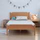 Children's bed all solid wood single bed small bed boy girl princess Nordic log bed children's furniture cherry red oak