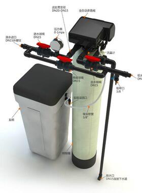 工厂定制工业软水设备除水垢除钙镁离子交换树脂软水机锅炉