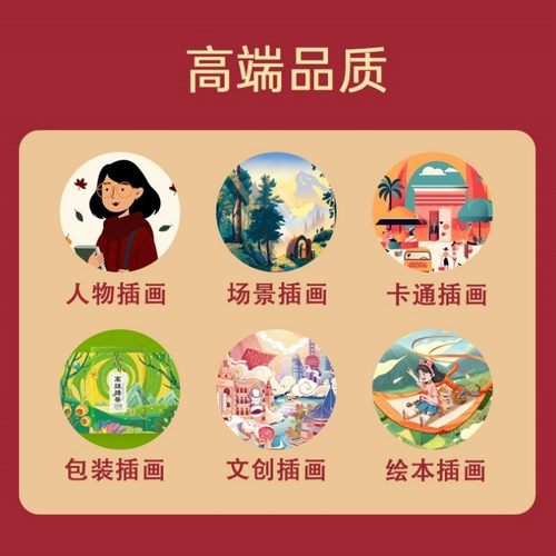 手绘插画设计动漫绘本卡通人物头像定制作文创代画国潮海报包装 - 图0