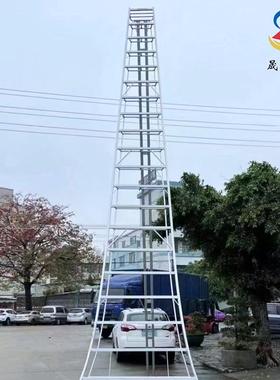 铝合金防滑三脚园林梯果园采摘安稳景观树修剪用加高林艺梯子
