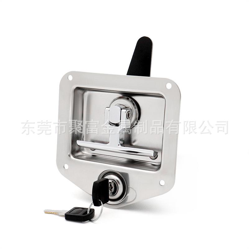304 stainless steel tool box T-shaped lock special chassis folding lock van panel flat lock