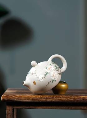 宜兴原矿白段泥紫砂壶手工牡丹西施壶紫砂泡茶壶高档日用茶具