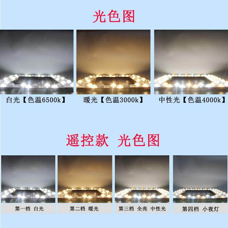 吸顶灯LED灯芯替换芯方形灯片改造配件光源圆形卧室灯配件灯板,淘宝优惠券,粉丝福利购,淘宝优惠卷