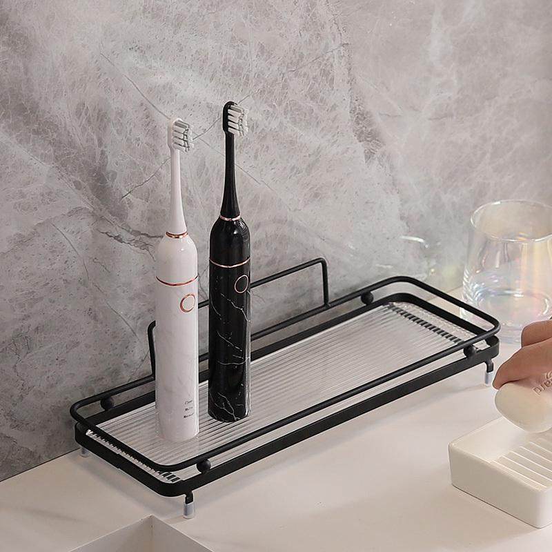 简约浴室置物架洗手台牙刷牙具漱口杯亚克力台式电动牙刷收纳架子,淘宝优惠券,粉丝福利购,淘宝优惠卷
