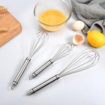 2024 New Kitchen Manual Eggbeater Stainless Steel Egg Agitators Home Mini Baking Spoilers Cream