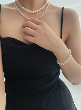 NININA金球磁吸扣珍珠项链