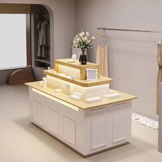 Jewelry store center island display cabinet clothing store shoe bag clothing and hat custom double-sided center island