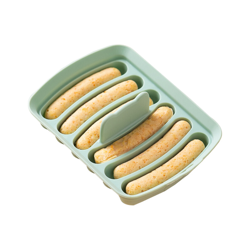 澳洲KE迷你宝宝辅食香肠模具可蒸食品级硅胶煮婴儿肉肠手指食物肠-图3