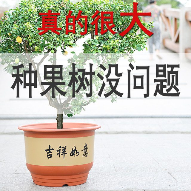 Resin classical imitation purple sand flower pot extra large