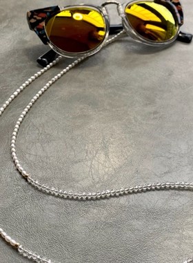 镜界流彩天然淡水珍珠简洁优雅眼镜链眼镜挂绳挂脖口罩耳机绳 001