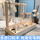 Solid wood jewelry box simple fashion jewelry stand