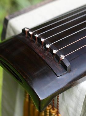 正合式纯生漆古琴鹿角霜扬州斫制七弦琴演奏收藏老杉木梓木古琴