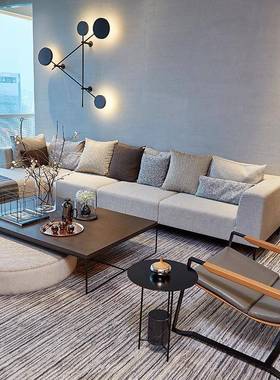 美式实木方形茶几桌几家用客厅小户型矮茶几创意民宿小茶桌茶几